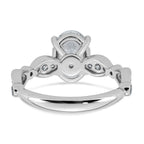 Oval Lab-Grown Diamond Engagement Ring in 14K White Gold (2 1/4 ct. tw.), Size 7 - Sophia Jewelers