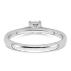 True Origin 14k White Gold 1/3 carat Lab Grown Diamond VS+ F+ Round Solitaire Engagement Ring