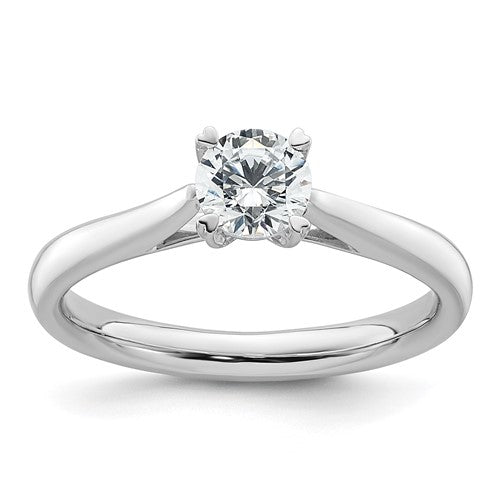 Lab-Grown Diamond Solitaire Engagement Ring in 14K White Gold, 2mm (1/2 ct., VS/SI+ G+), Size 7 - Sophia Jewelers Main image