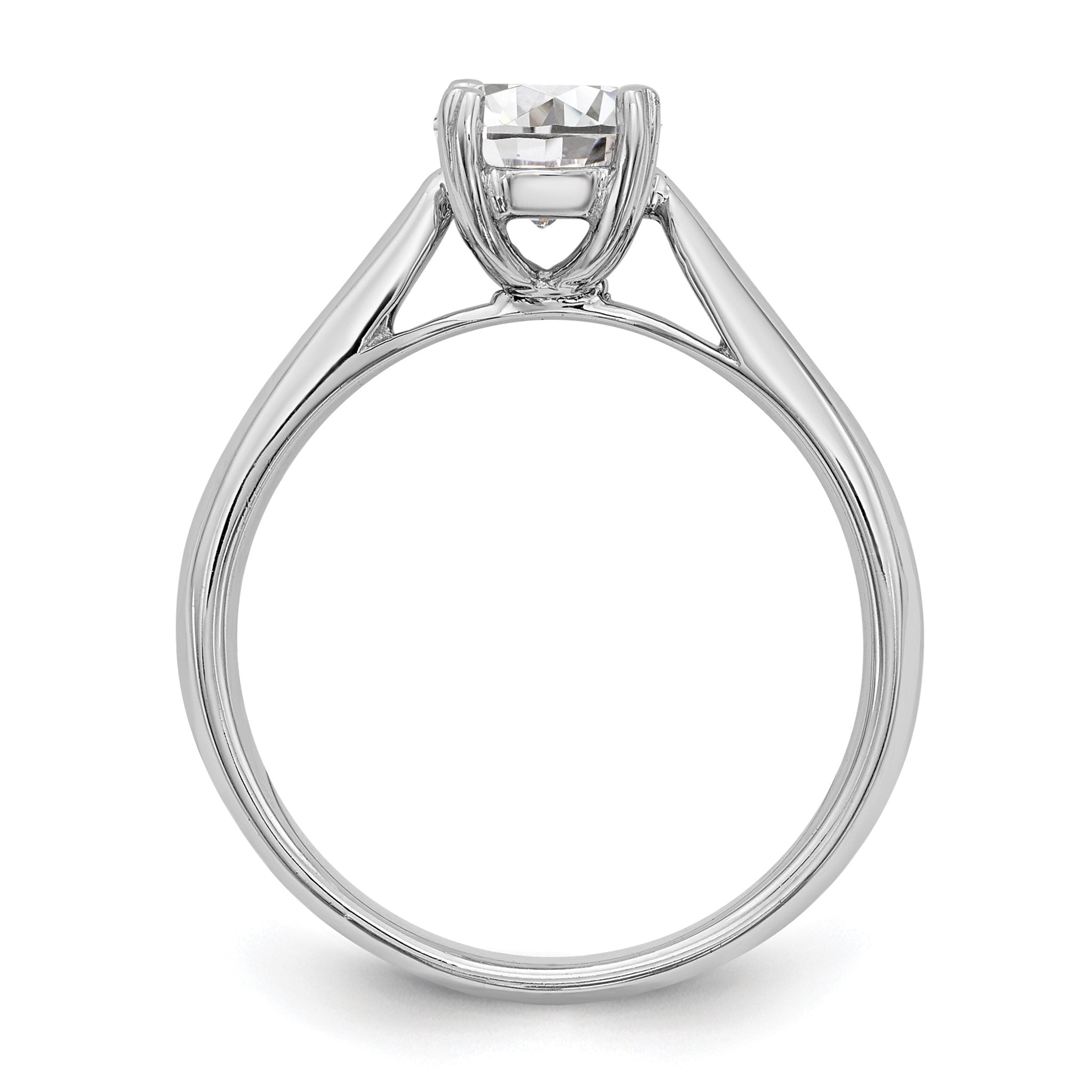 Round Lab-Grown Diamond Solitaire Engagement Ring in 14K White Gold (3/4 ct.), Size 7 Secondary image
