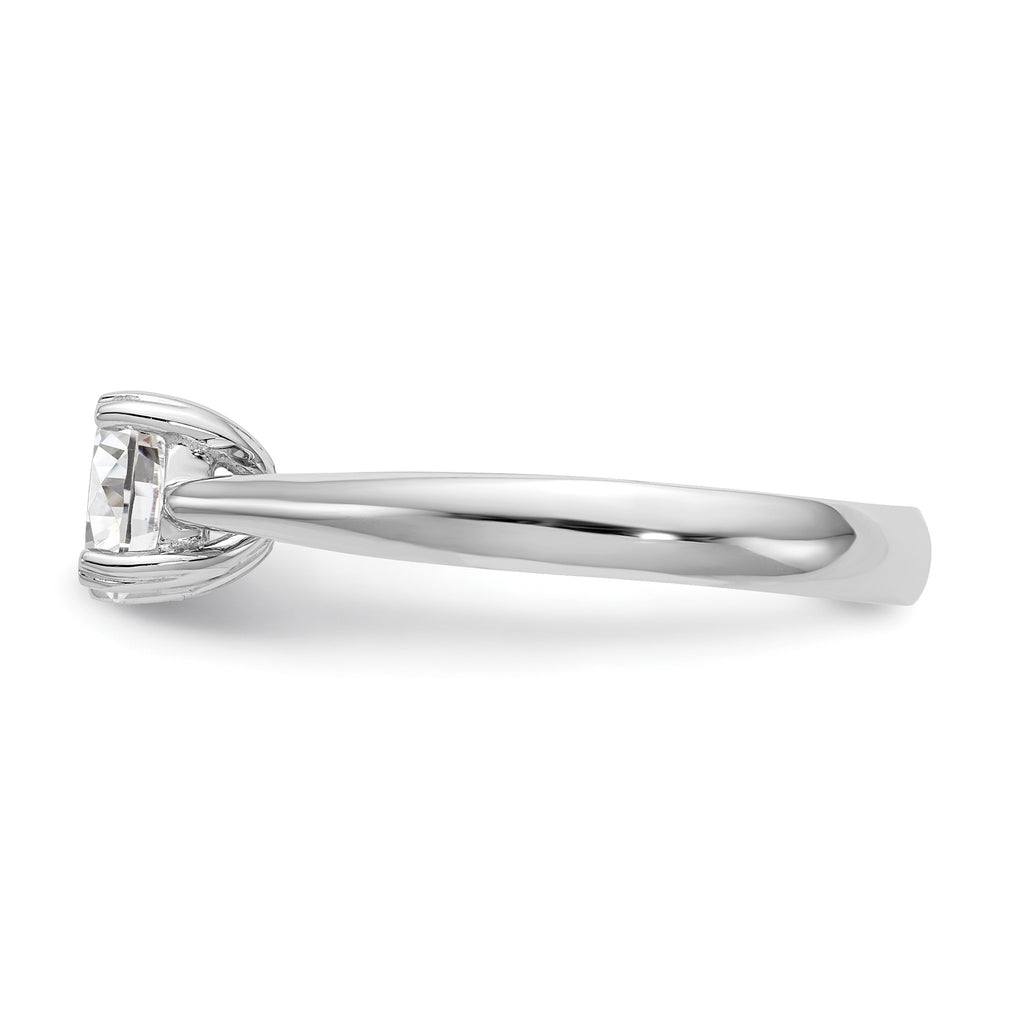 Round Lab-Grown Diamond Solitaire Engagement Ring in 14K White Gold (3/4 ct.), Size 7 - Sophia Jewelers