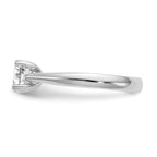 Round Lab-Grown Diamond Solitaire Engagement Ring in 14K White Gold (3/4 ct.), Size 7 - Sophia Jewelers