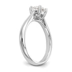 Round Lab-Grown Diamond Solitaire Engagement Ring in 14K White Gold (3/4 ct.), Size 7 - Sophia Jewelers
