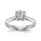 Round Lab-Grown Diamond Solitaire Engagement Ring in 14K White Gold (3/4 ct.), Size 7 - Sophia Jewelers