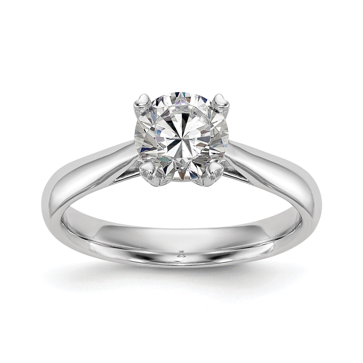 Round Lab-Grown Diamond Solitaire Engagement Ring in 14K White Gold (3/4 ct.), Size 7 - Sophia Jewelers