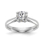 Round Lab-Grown Diamond Solitaire Engagement Ring in 14K White Gold (3/4 ct.), Size 7 - Sophia Jewelers