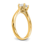 Round Lab-Grown Diamond Solitaire Engagement Ring in 14K Yellow Gold (3/4 ct.), Size 7 - Sophia Jewelers