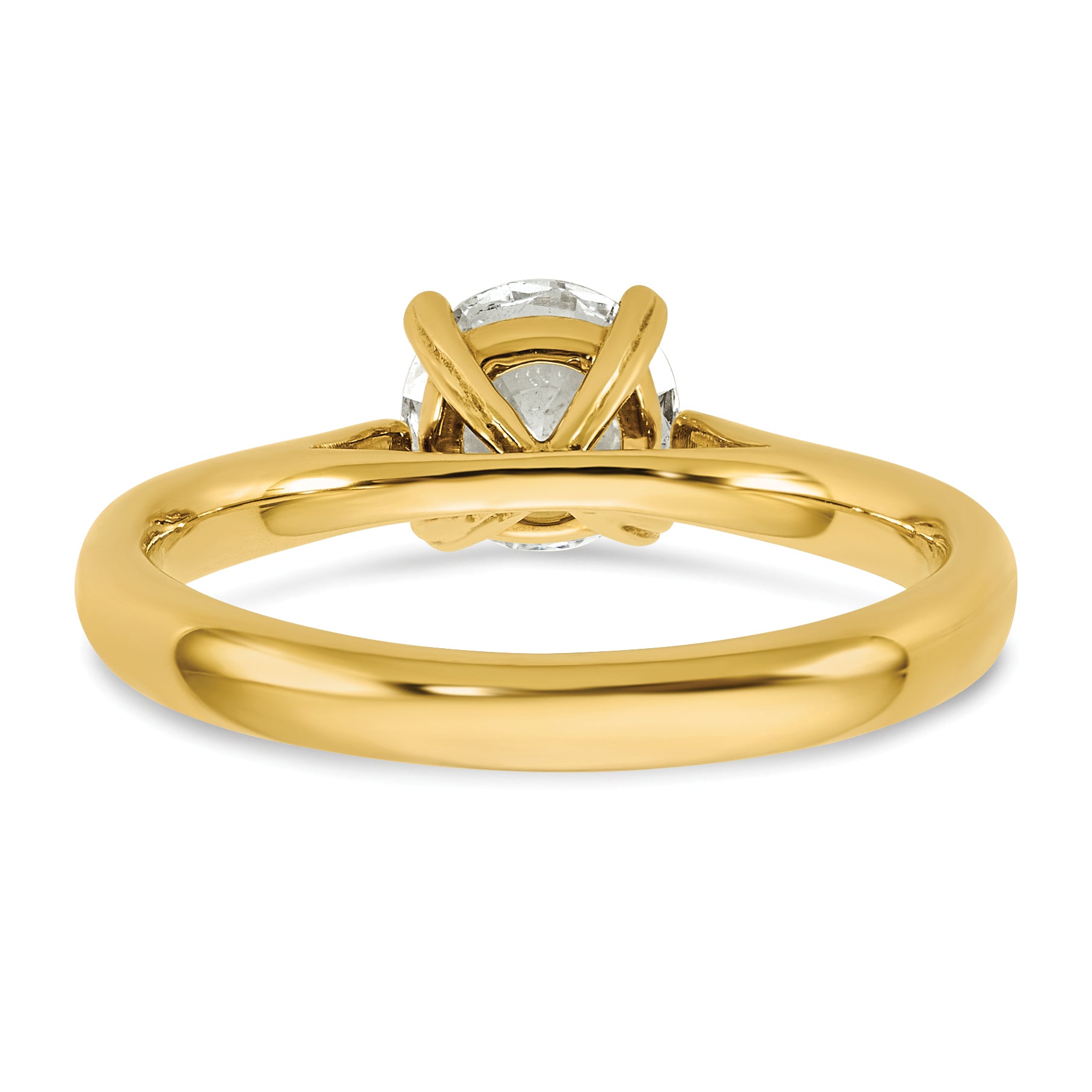 True Origin 14k 1 carat Lab Grown Diamond VS/SI+ G+ Round Solitaire Engagement Ring
