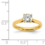 True Origin 14k 1 carat Lab Grown Diamond VS/SI+ G+ Round Solitaire Engagement Ring