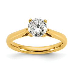 True Origin 14k 1 carat Lab Grown Diamond VS/SI+ G+ Round Solitaire Engagement Ring