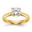 Lab-Grown Diamond Solitaire Engagement Ring in 14K Yellow Gold (3/4 ct., VS+ F+), Size 7 - Sophia Jewelers