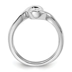 14k White Gold 1/2 carat Lab Grown Diamond VS/SI+ G+ Complete Round Solitaire Engagement Ring