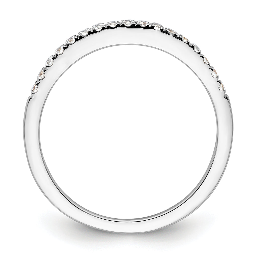 14k White Gold 1/6 carat Lab Grown Diamond VS/SI+ G+ Complete Size 9 Wedding Band