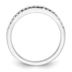 14k White Gold 1/6 carat Lab Grown Diamond VS/SI+ G+ Complete Size 9 Wedding Band