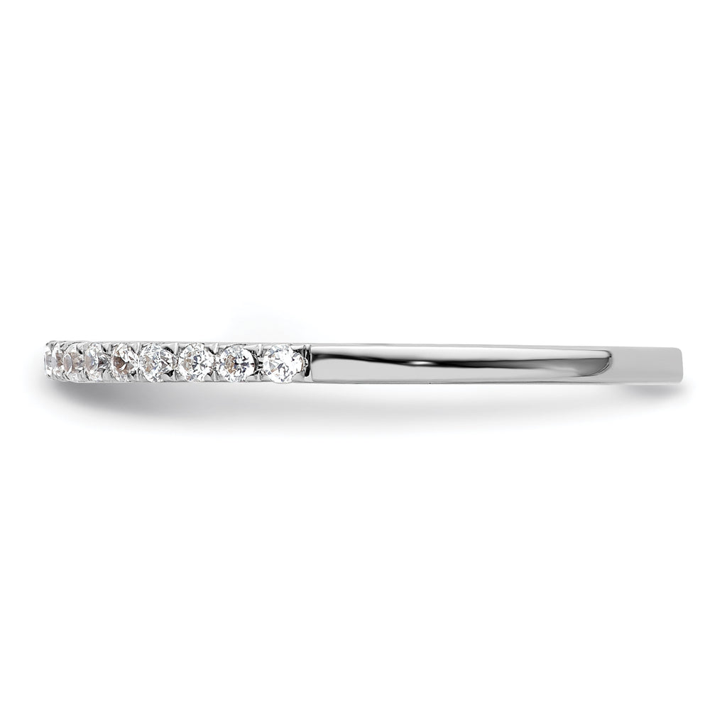 14k White Gold 1/6 carat Lab Grown Diamond VS/SI+ G+ Complete Size 9 Wedding Band