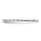 14k White Gold 1/6 carat Lab Grown Diamond VS/SI+ G+ Complete Size 9 Wedding Band