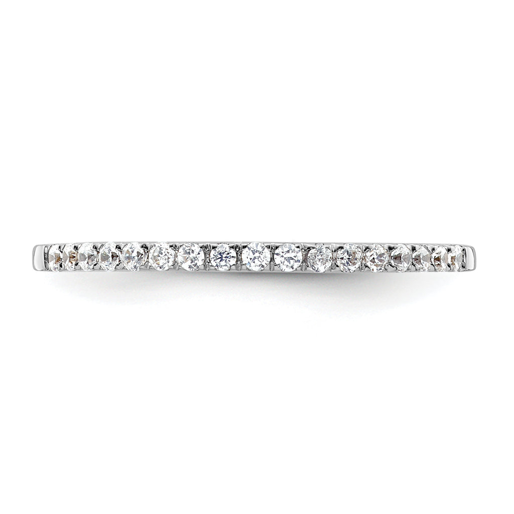 14k White Gold 1/6 carat Lab Grown Diamond VS/SI+ G+ Complete Size 9 Wedding Band