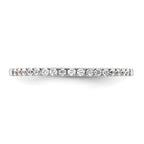 14k White Gold 1/6 carat Lab Grown Diamond VS/SI+ G+ Complete Size 9 Wedding Band