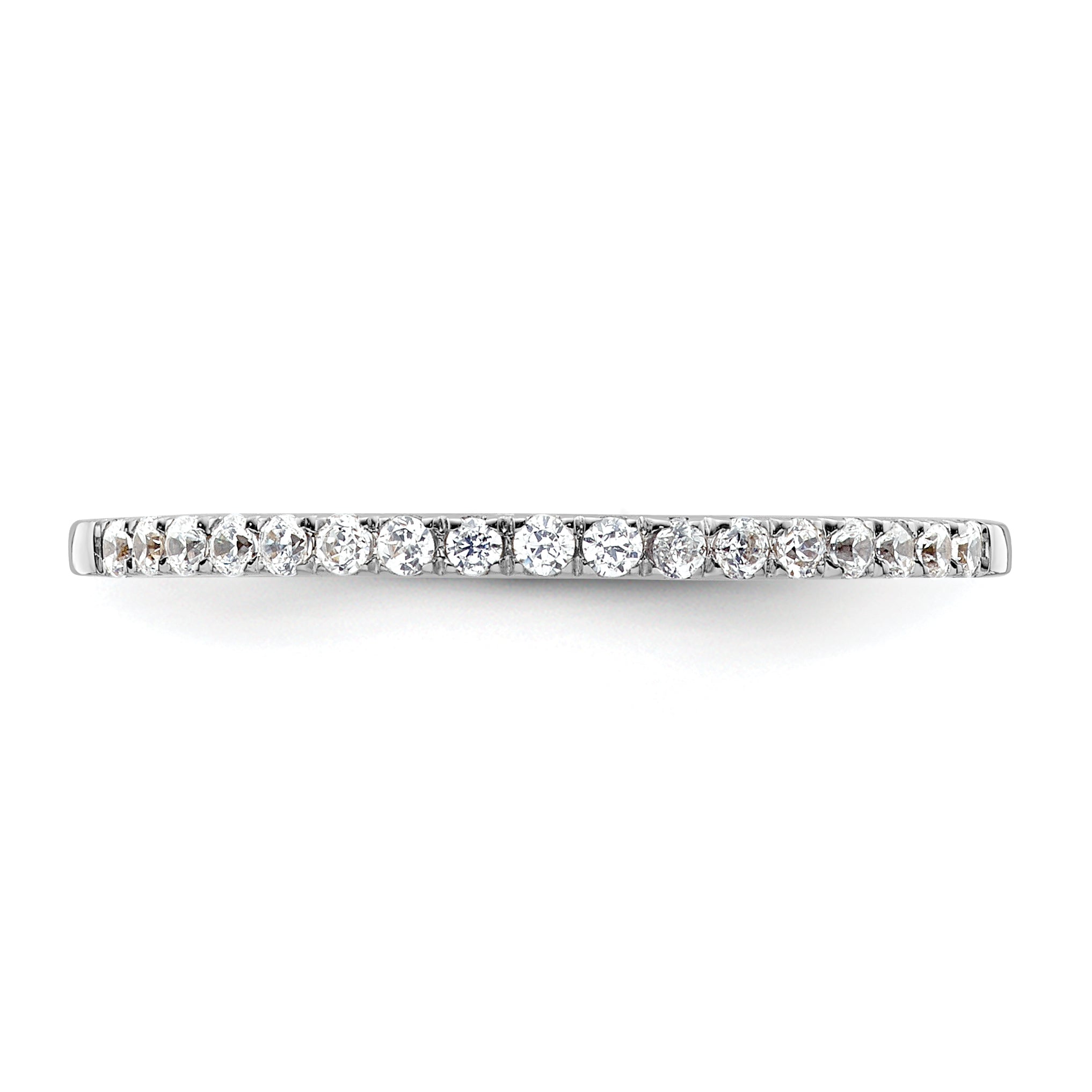 14k White Gold 1/6 carat Lab Grown Diamond VS/SI+ G+ Complete Size 9 Wedding Band