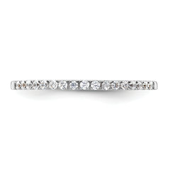 14k White Gold 1/6 carat Lab Grown Diamond VS/SI+ G+ Complete Size 9 Wedding Band