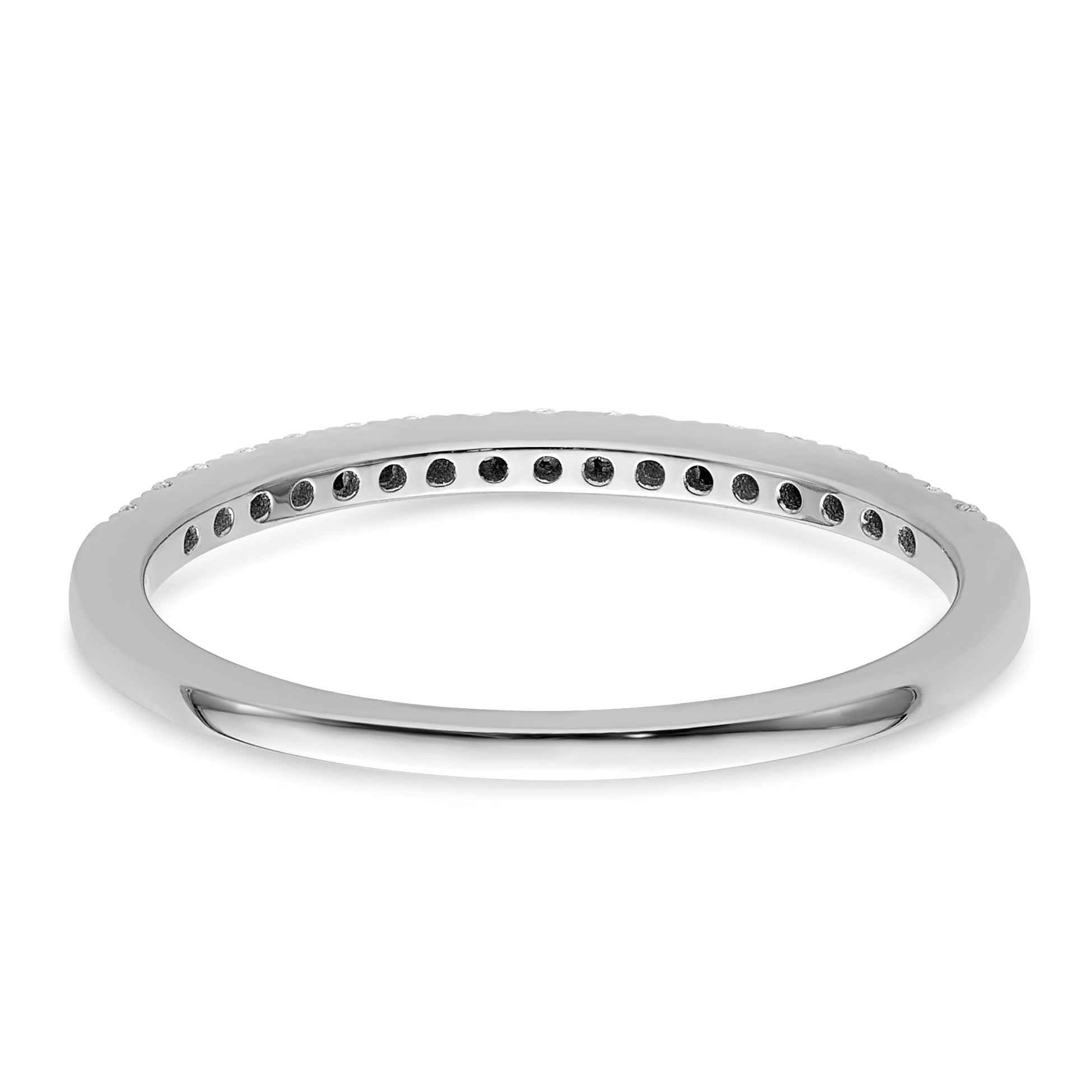 14k White Gold 1/6 carat Lab Grown Diamond VS/SI+ G+ Complete Size 9 Wedding Band