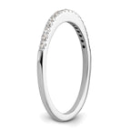 14k White Gold 1/6 carat Lab Grown Diamond VS/SI+ G+ Complete Size 9 Wedding Band