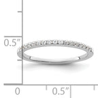 14k White Gold 1/6 carat Lab Grown Diamond VS/SI+ G+ Complete Size 9 Wedding Band