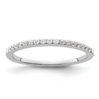 14k White Gold 1/6 carat Lab Grown Diamond VS/SI+ G+ Complete Size 9 Wedding Band