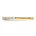 14k 1/6 carat Lab Grown Diamond VS/SI+ G+ Complete Size 9 Wedding Band