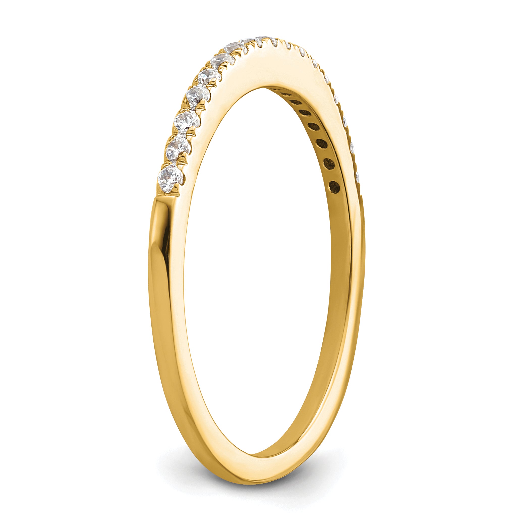 14k 1/6 carat Lab Grown Diamond VS/SI+ G+ Complete Size 9 Wedding Band