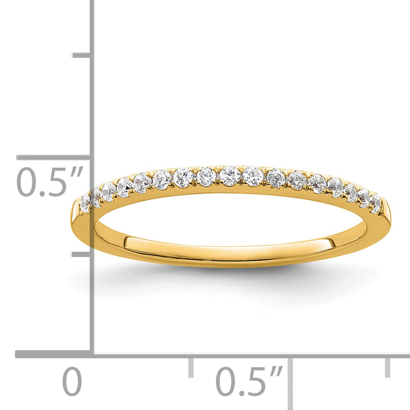 14k 1/6 carat Lab Grown Diamond VS/SI+ G+ Complete Size 9 Wedding Band