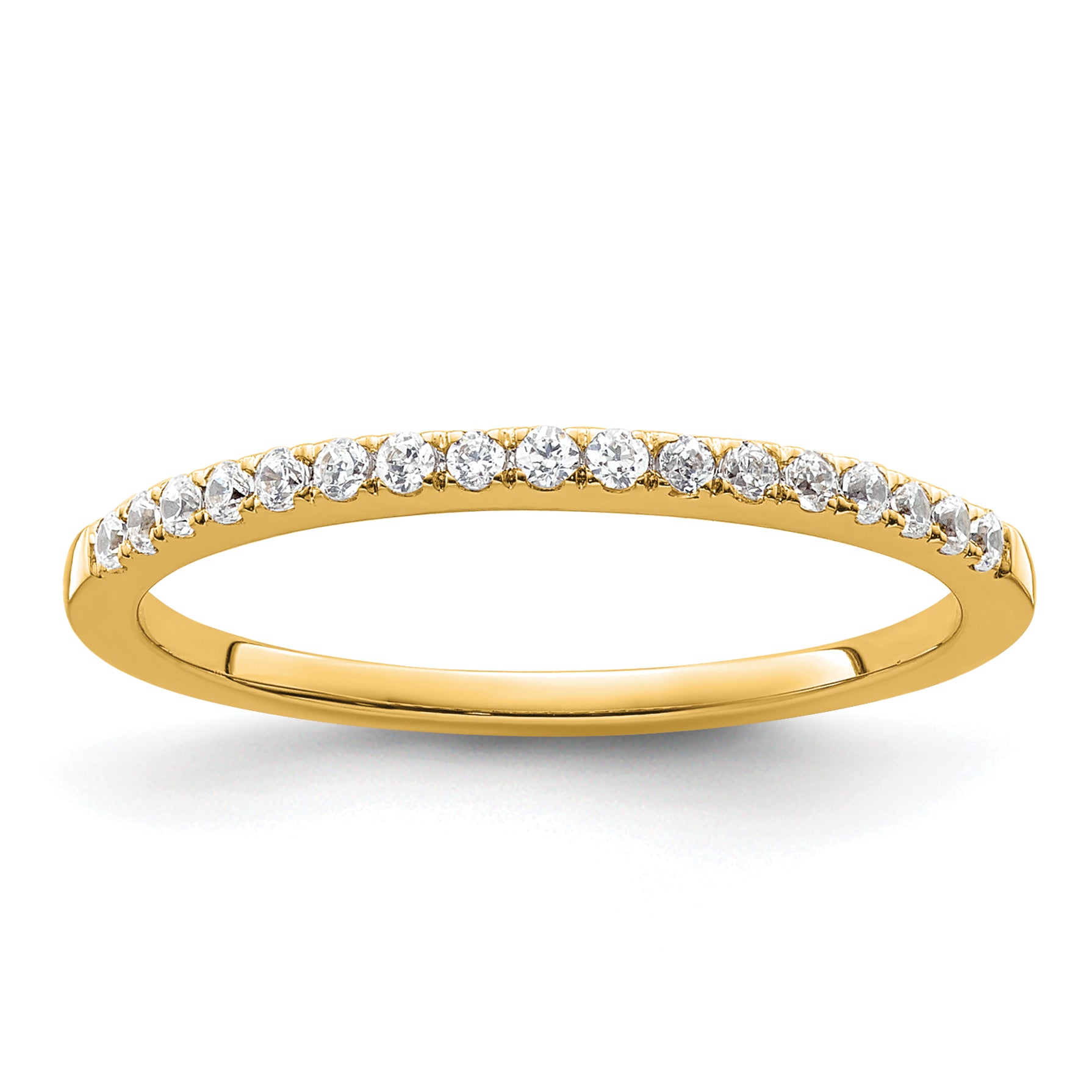 14k 1/6 carat Lab Grown Diamond VS/SI+ G+ Complete Size 9 Wedding Band Main image