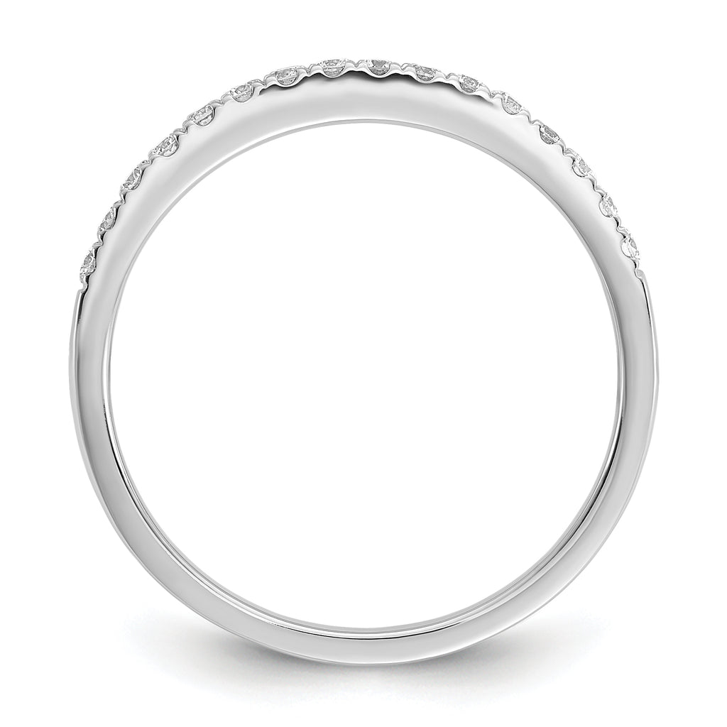 14k White Gold 1/4 carat Lab Grown Diamond VS/SI+ G+ Complete Wedding Band