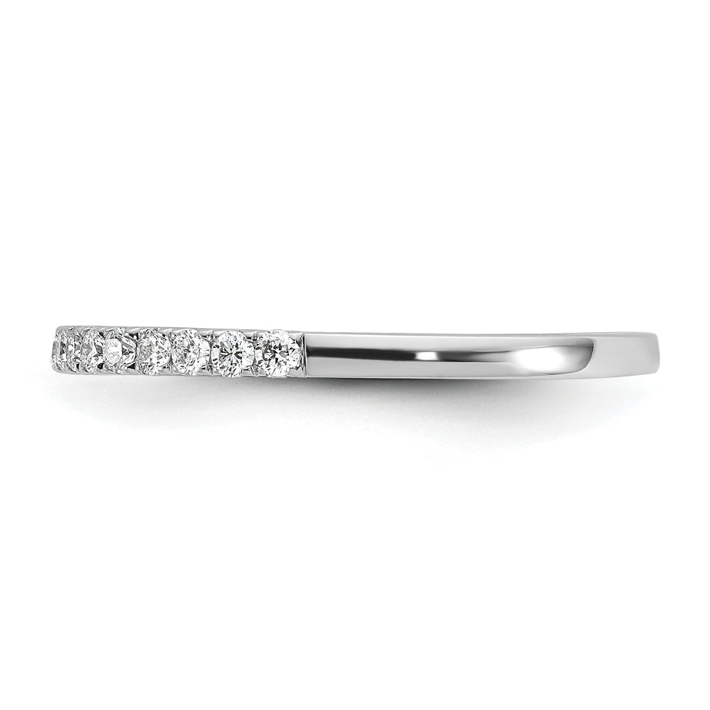 14k White Gold 1/4 carat Lab Grown Diamond VS/SI+ G+ Complete Wedding Band