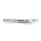 14k White Gold 1/4 carat Lab Grown Diamond VS/SI+ G+ Complete Wedding Band