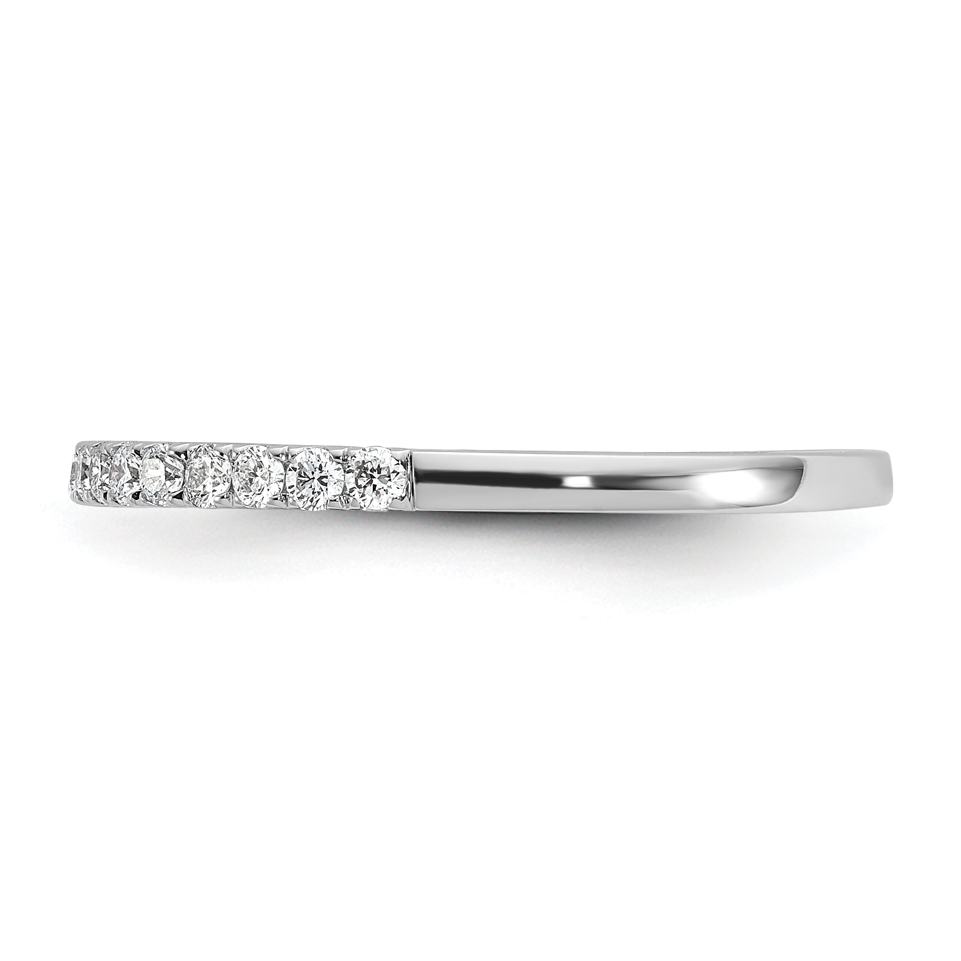 14k White Gold 1/4 carat Lab Grown Diamond VS/SI+ G+ Complete Wedding Band