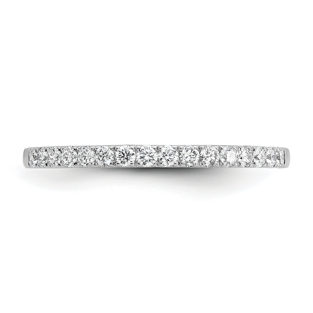 14k White Gold 1/4 carat Lab Grown Diamond VS/SI+ G+ Complete Wedding Band