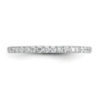 14k White Gold 1/4 carat Lab Grown Diamond VS/SI+ G+ Complete Wedding Band