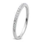 14k White Gold 1/4 carat Lab Grown Diamond VS/SI+ G+ Complete Wedding Band