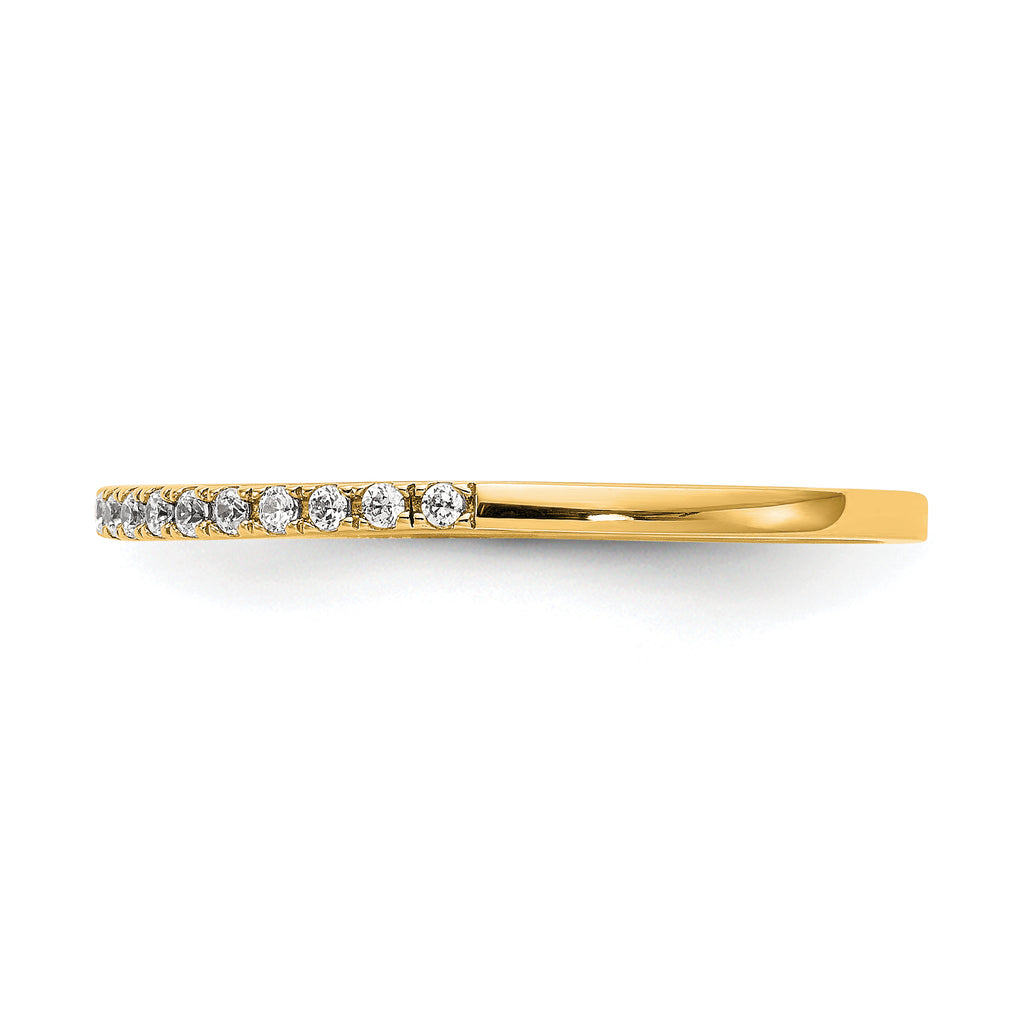 14k 1/4 carat Lab Grown Diamond VS/SI+ G+ Complete Wedding Band