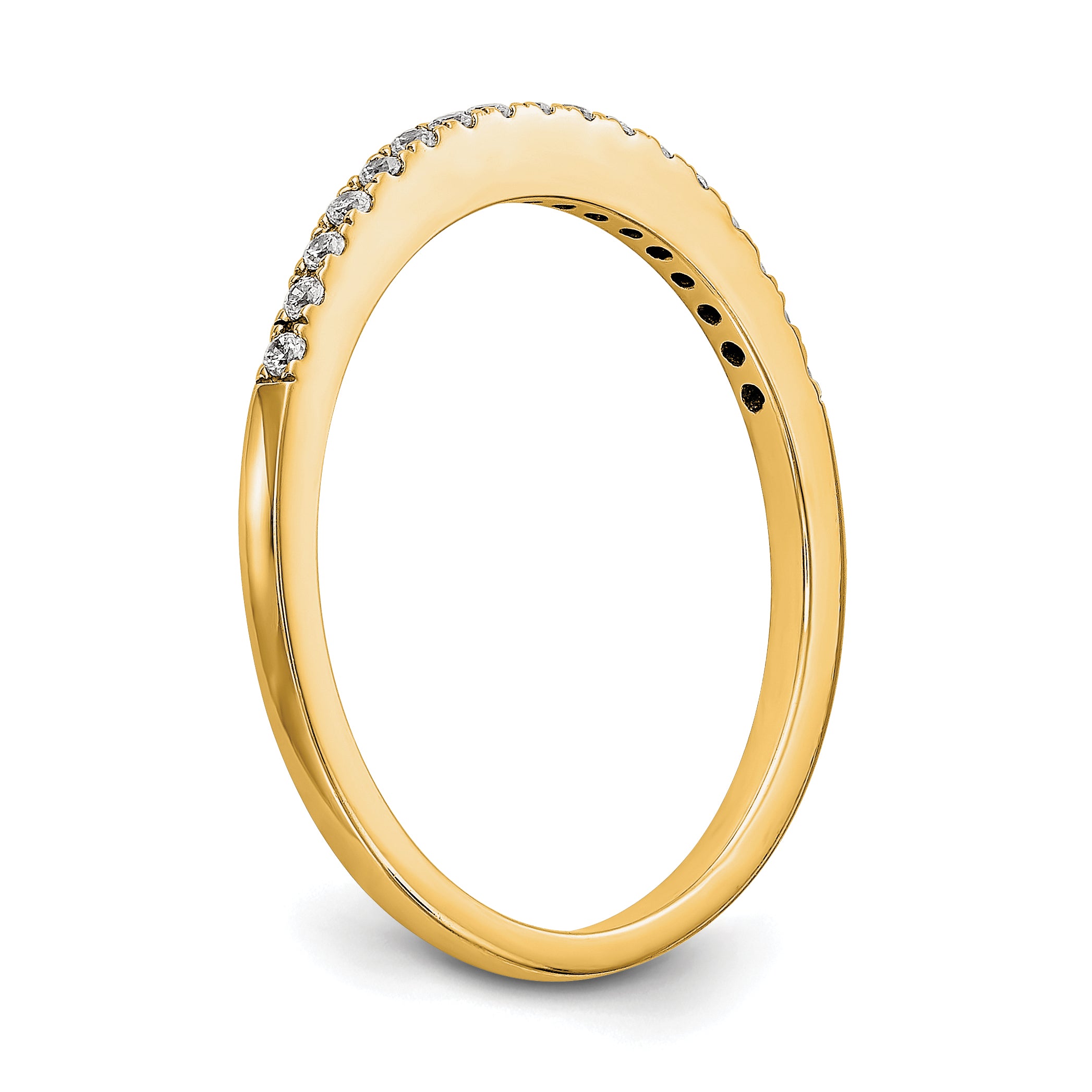 14k 1/4 carat Lab Grown Diamond VS/SI+ G+ Complete Wedding Band
