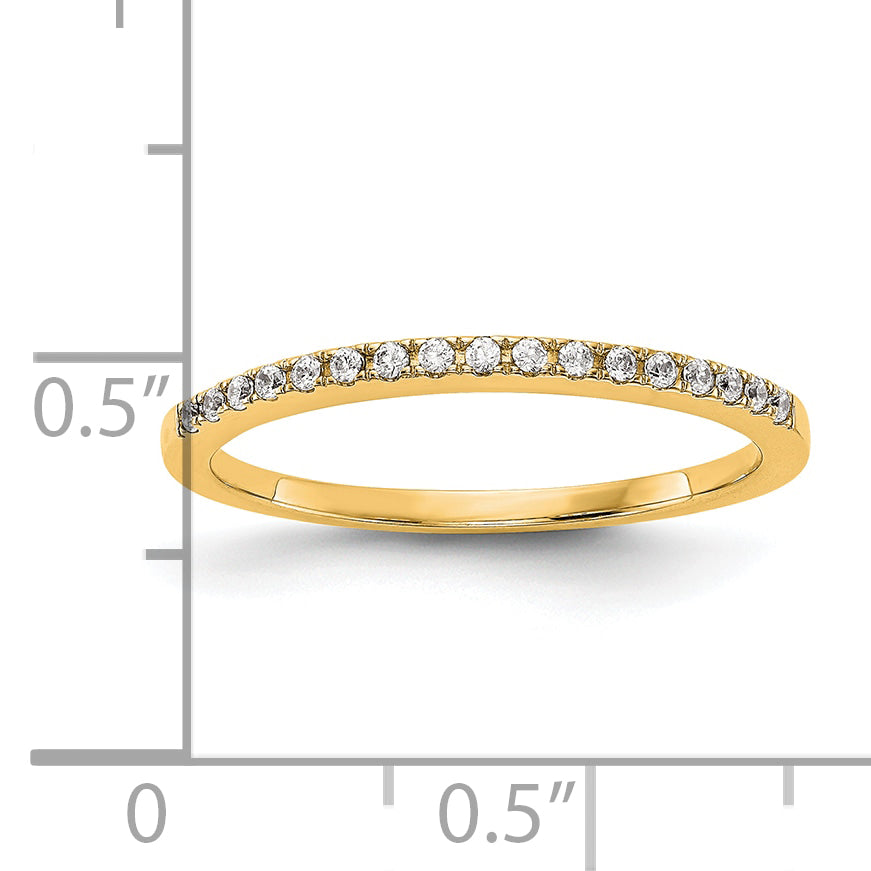 14k 1/4 carat Lab Grown Diamond VS/SI+ G+ Complete Wedding Band