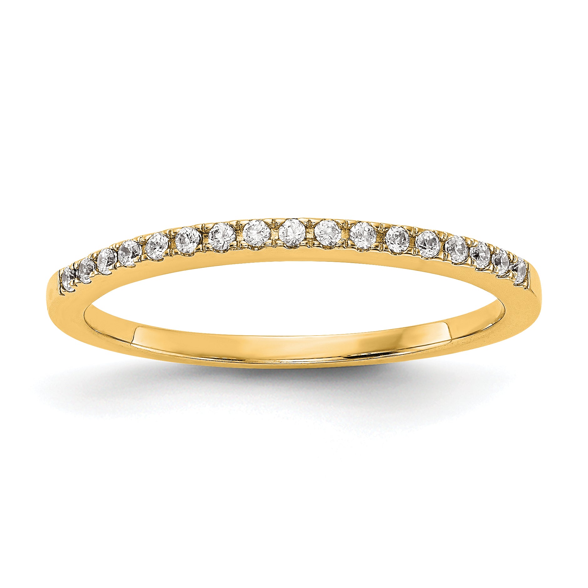 14k 1/4 carat Lab Grown Diamond VS/SI+ G+ Complete Wedding Band Main image
