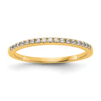 14k 1/4 carat Lab Grown Diamond VS/SI+ G+ Complete Wedding Band
