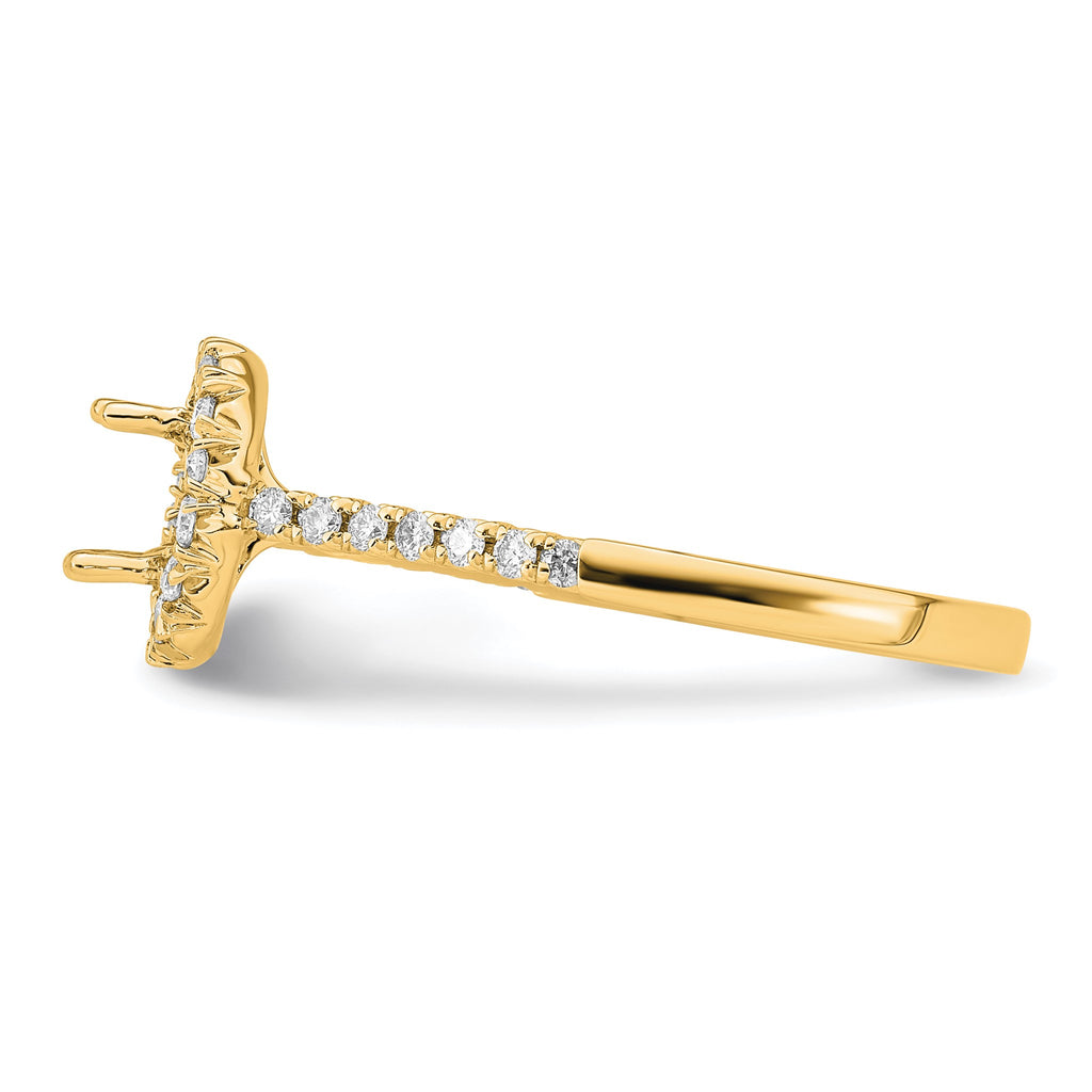 Oval Lab-Grown Diamond Halo Engagement Ring in 14K Yellow Gold (3/4 ct. tw.), Size 7 - Sophia Jewelers
