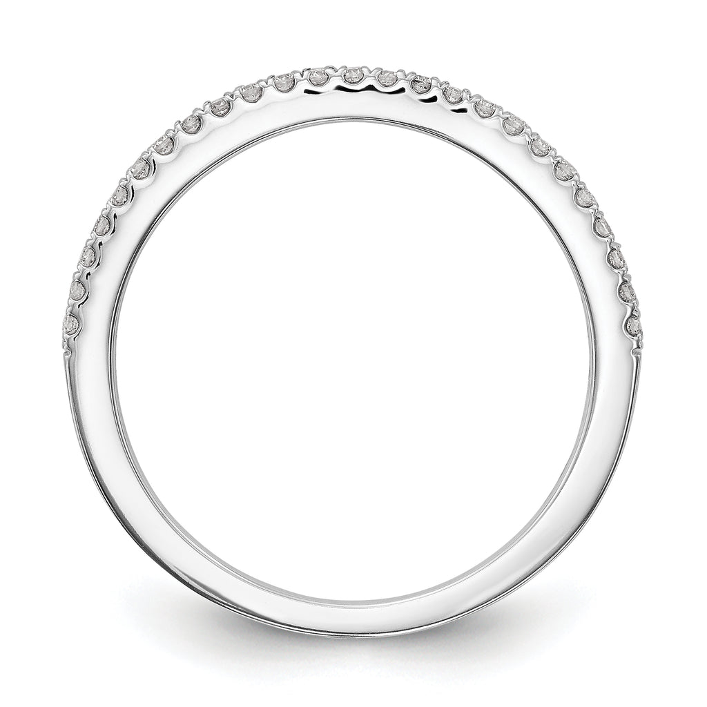14k White Gold 1/4 carat Lab Grown Diamond VS/SI+ G+ Complete Set of Two Wedding Bands