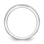 14k White Gold 1/4 carat Lab Grown Diamond VS/SI+ G+ Complete Set of Two Wedding Bands