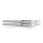 14k White Gold 1/4 carat Lab Grown Diamond VS/SI+ G+ Complete Set of Two Wedding Bands