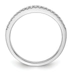 14k White Gold 1/5 carat Lab Grown Diamond VS/SI+ G+ Complete Wedding Band