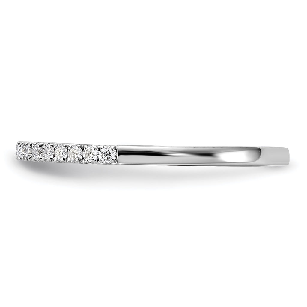 14k White Gold 1/5 carat Lab Grown Diamond VS/SI+ G+ Complete Wedding Band